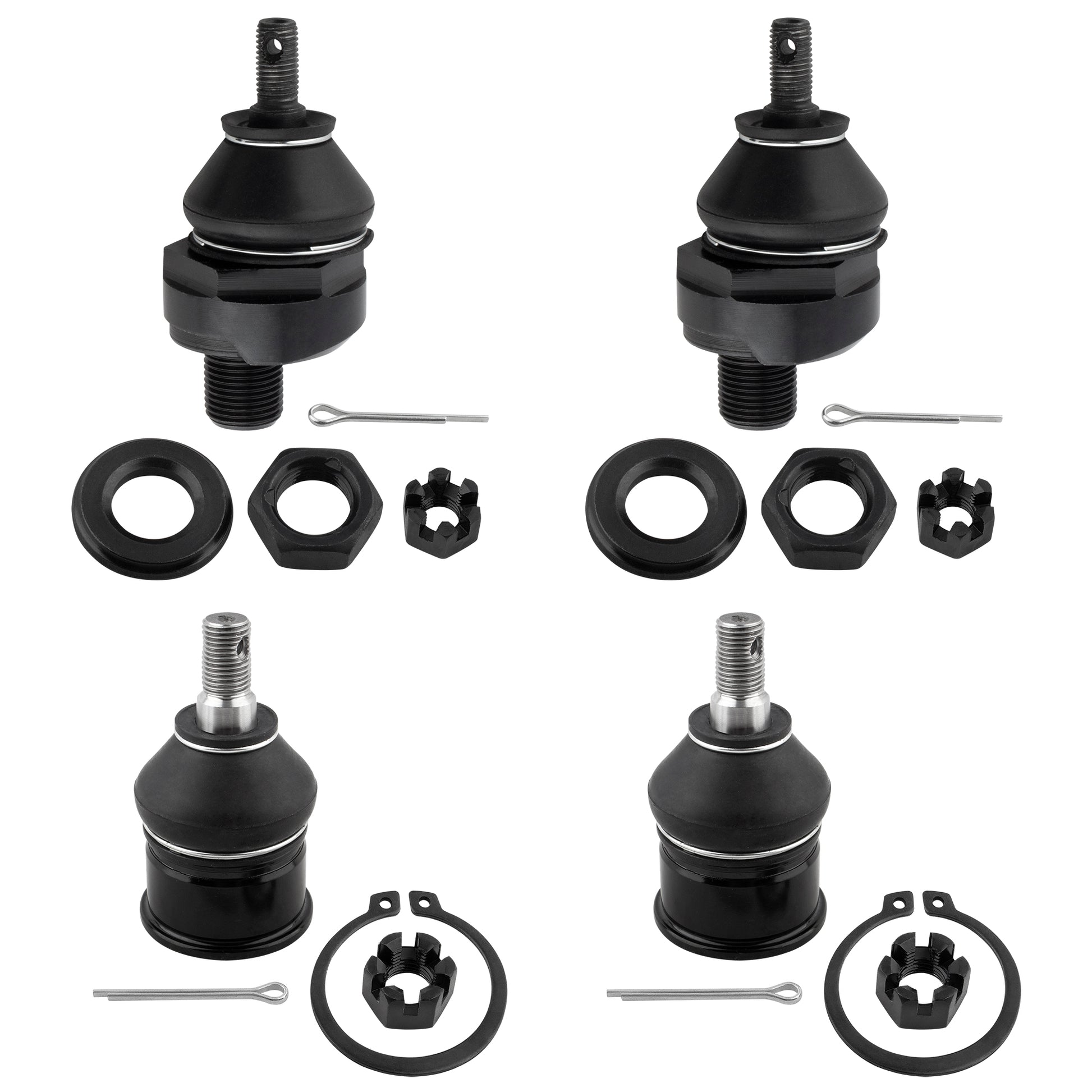 BOXI (Set of 4) Front Upper & Lower Ball Joints Suspension Kit Fit for Acura EL 1997-2000 Integra