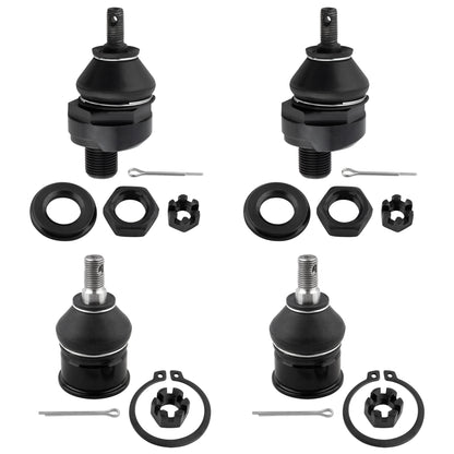BOXI (Set of 4) Front Upper & Lower Ball Joints Suspension Kit Fit for Acura EL 1997-2000 Integra