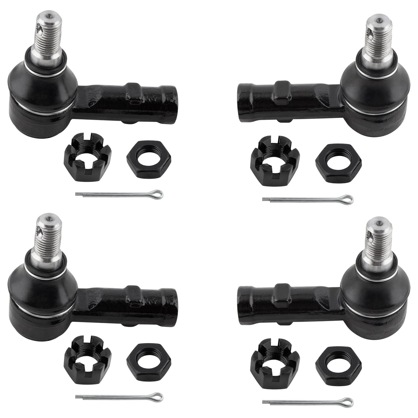 BOXI 4pcs Front Inner & Outer Tie Rod Set Fit for Acura SLX 1996-1999