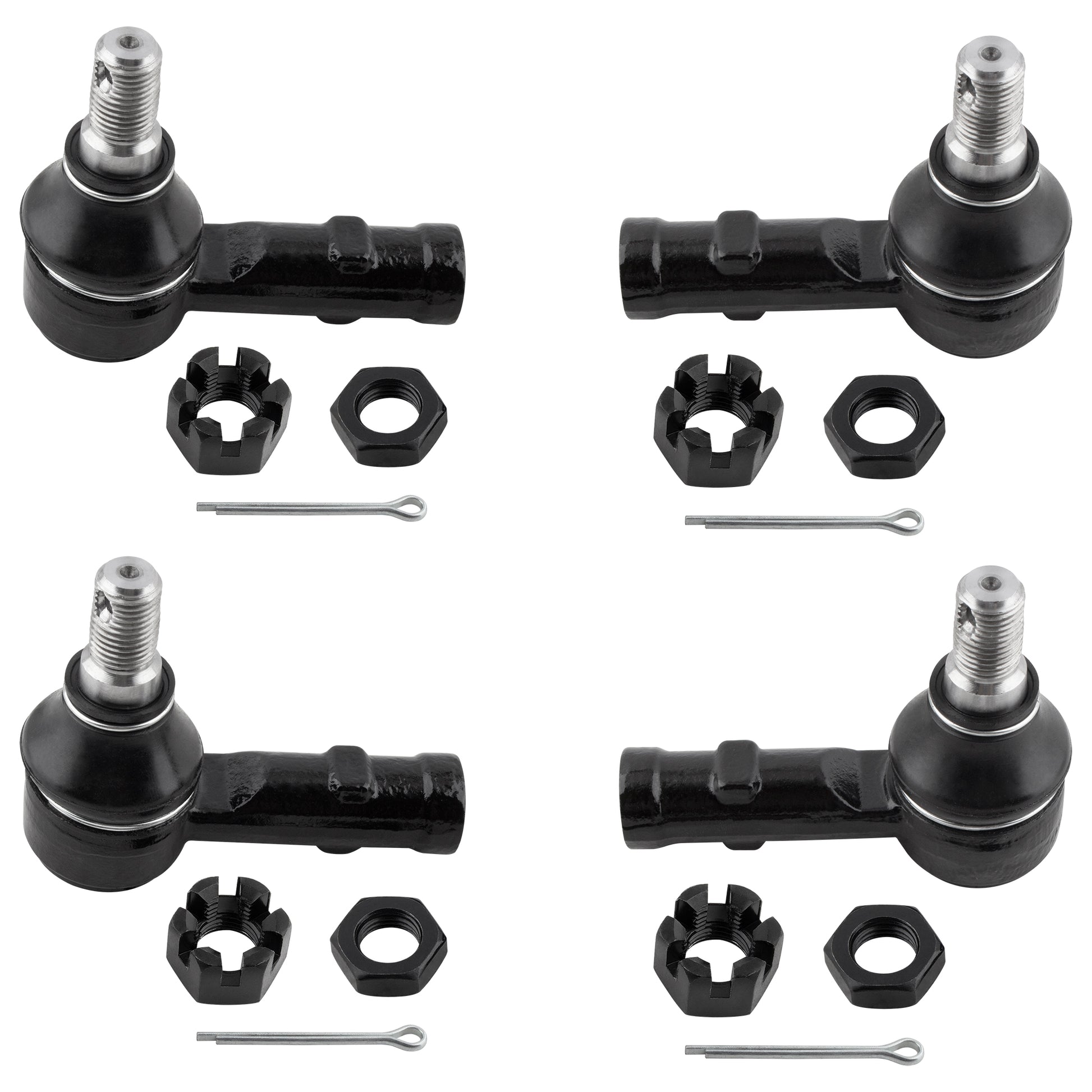 BOXI 4pcs Front Inner & Outer Tie Rod Set Fit for Acura SLX 1996-1999