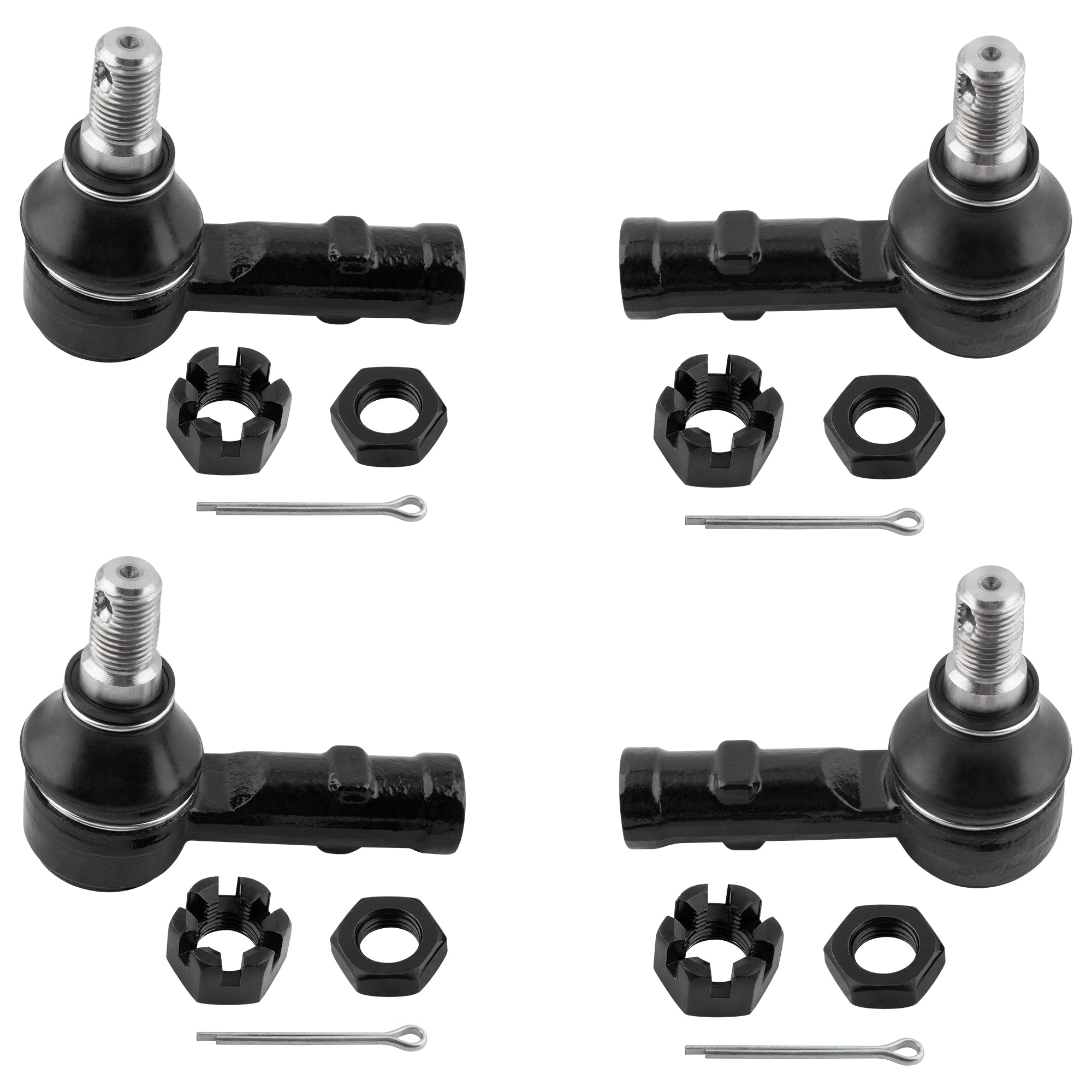 BOXI 4pcs Front Inner & Outer Tie Rod Set Fit for Acura SLX 1996-1999