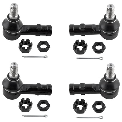 BOXI 4pcs Front Inner & Outer Tie Rod Set Fit for Acura SLX 1996-1999