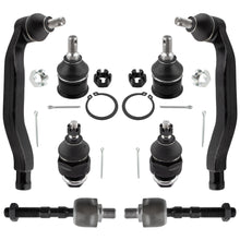 BOXI (Set of 8) Front Inner & Outer Tie Rod Ends + Upper & Lower Ball Joints Suspension Kit Fit