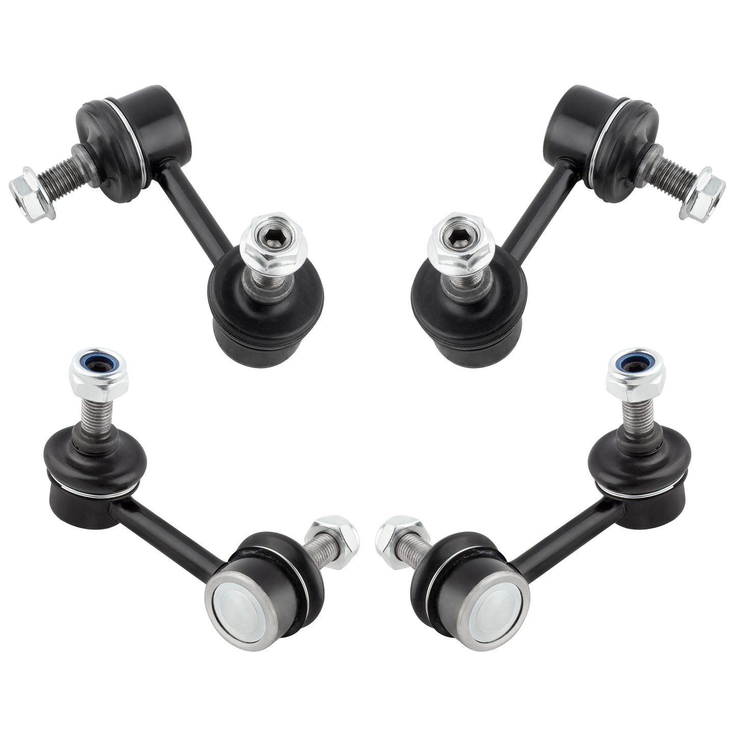 BOXI (Set of 4) Front & Rear Stabilizer Sway Bar Link Kit Fit for Acura CSX 2006 2007 2008 2009