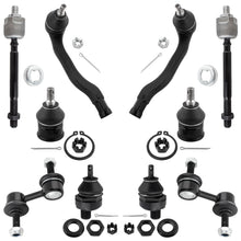 BOXI 10pc Front Upper Lower Ball Joints Tie Rods Sway Bars Fit for Honda CR-V 1997-2001