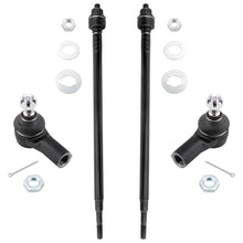 BOXI 4pc Front Outer Inner Tie Rods Fit for Honda CR-V 2002-2006