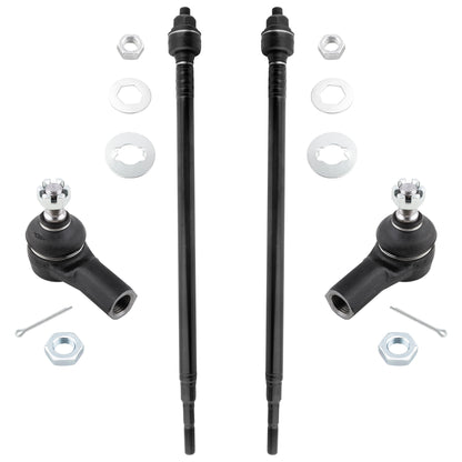 BOXI 4pc Front Outer Inner Tie Rods Fit for Honda CR-V 2002-2006