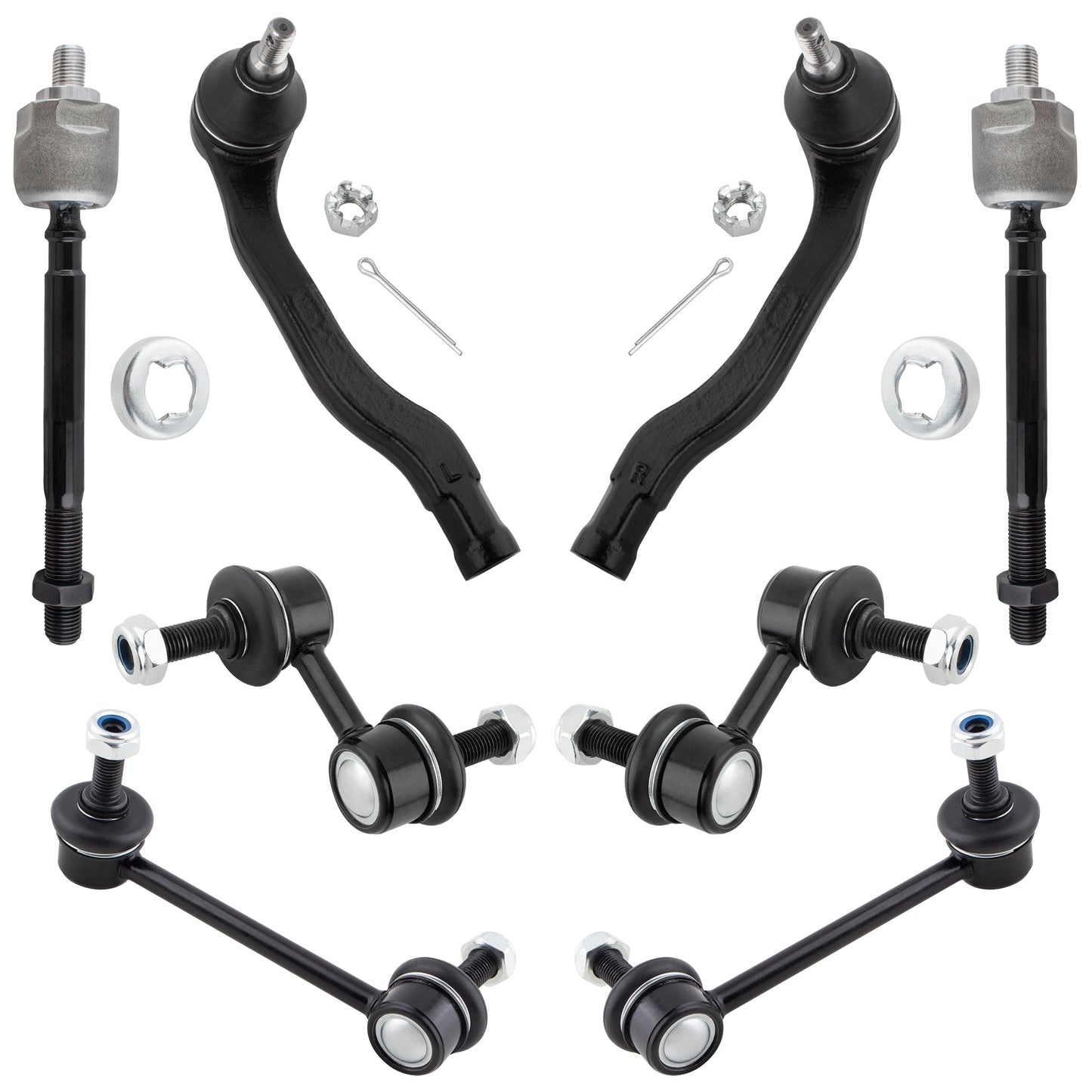 BOXI 8pc Front & Rear Sway Bar Links Tie Rod Ends Fit for Honda CR-V 1997 1998 1999 2000 2001 Sport