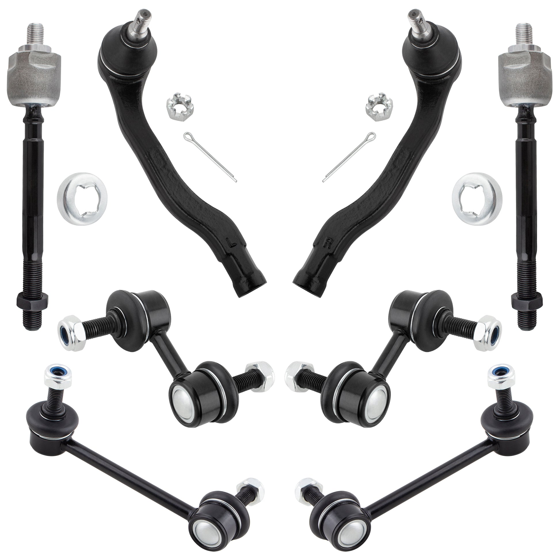 BOXI 8pc Front & Rear Sway Bar Links Tie Rod Ends Fit for Honda CR-V 1997 1998 1999 2000 2001 Sport