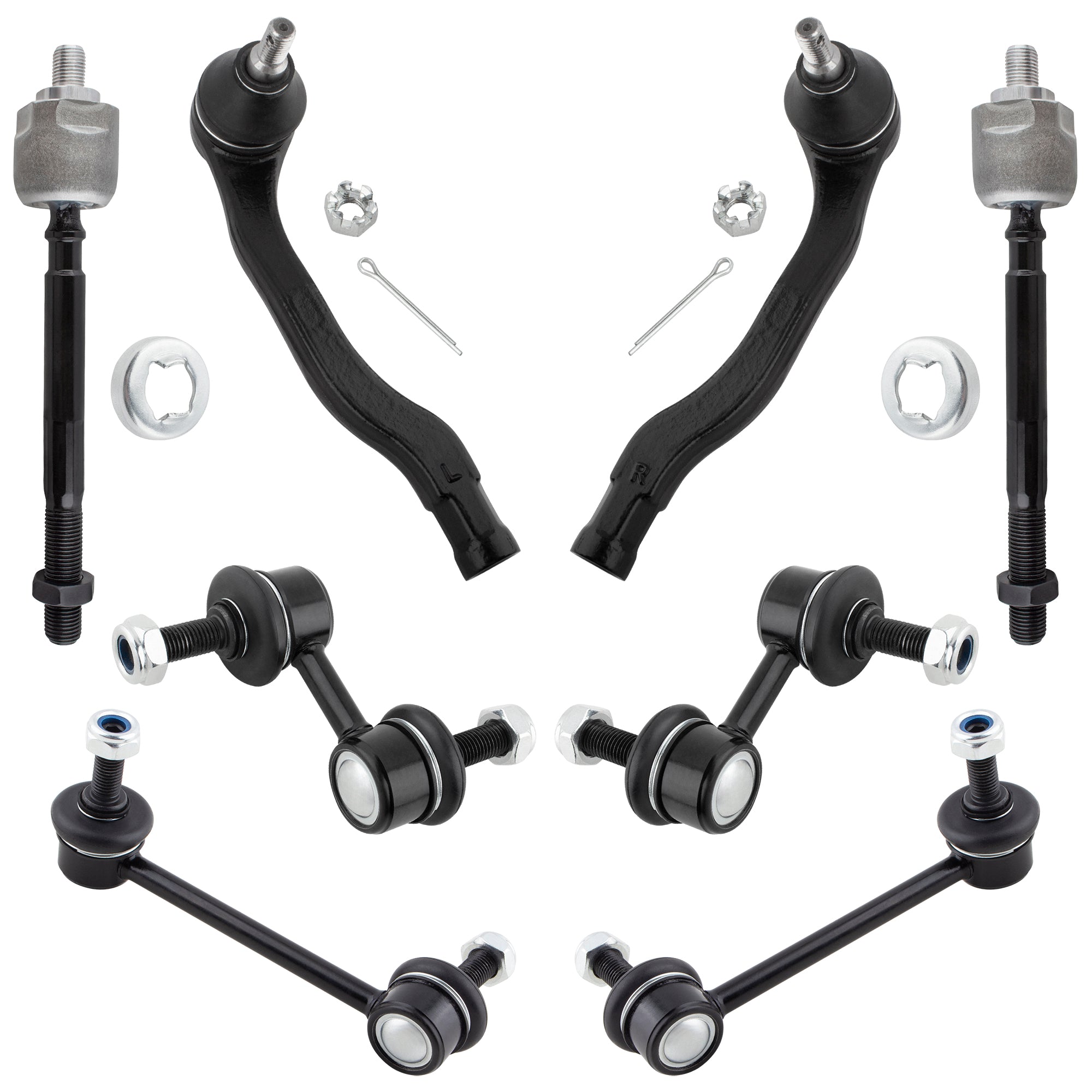 BOXI 8pc Front & Rear Sway Bar Links Tie Rod Ends Fit for Honda CR-V 1997 1998 1999 2000 2001 Sport