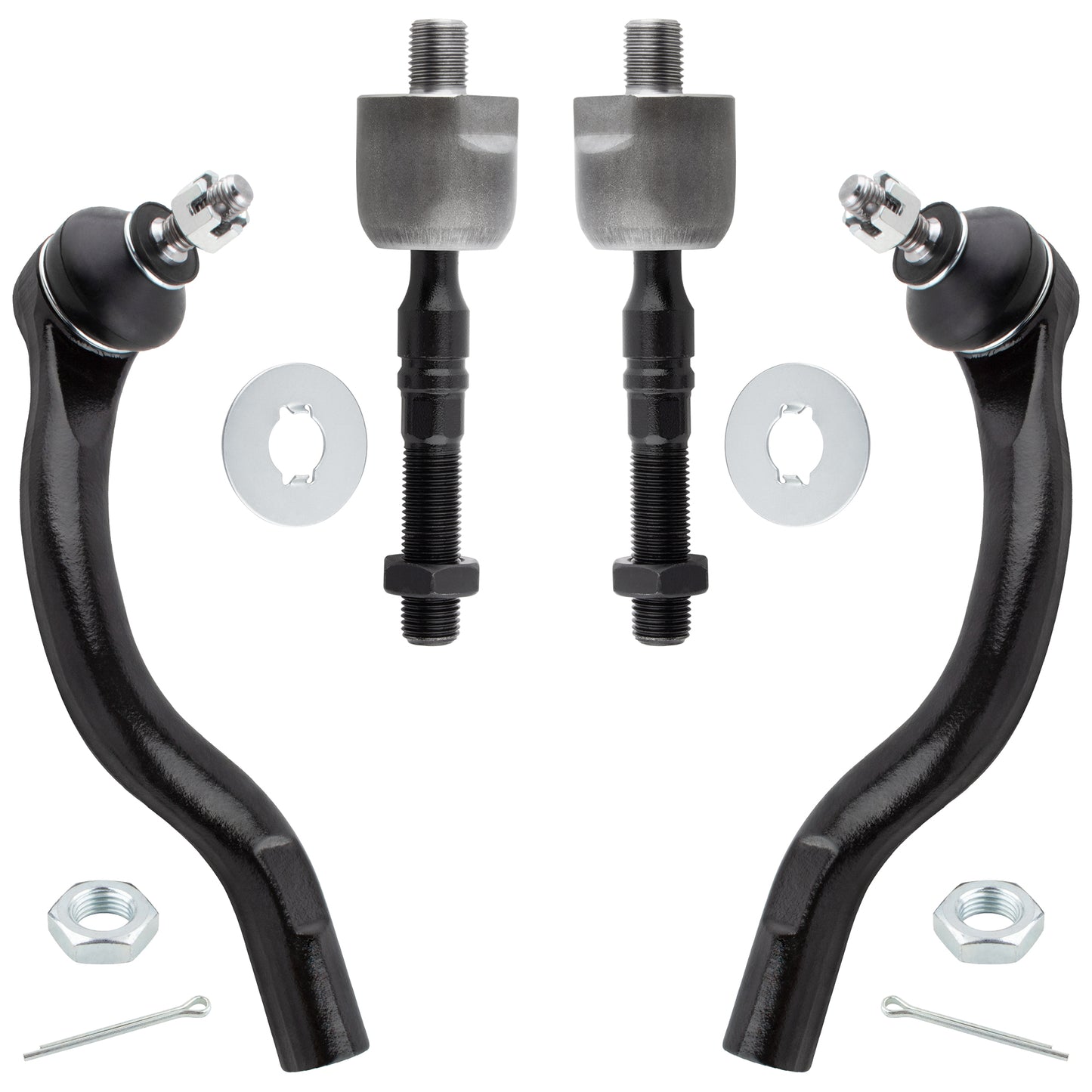 BOXI 4pc Front Inner Outer Tie Rod End Links Fit for Honda Accord 2003 2004 2005 2006
