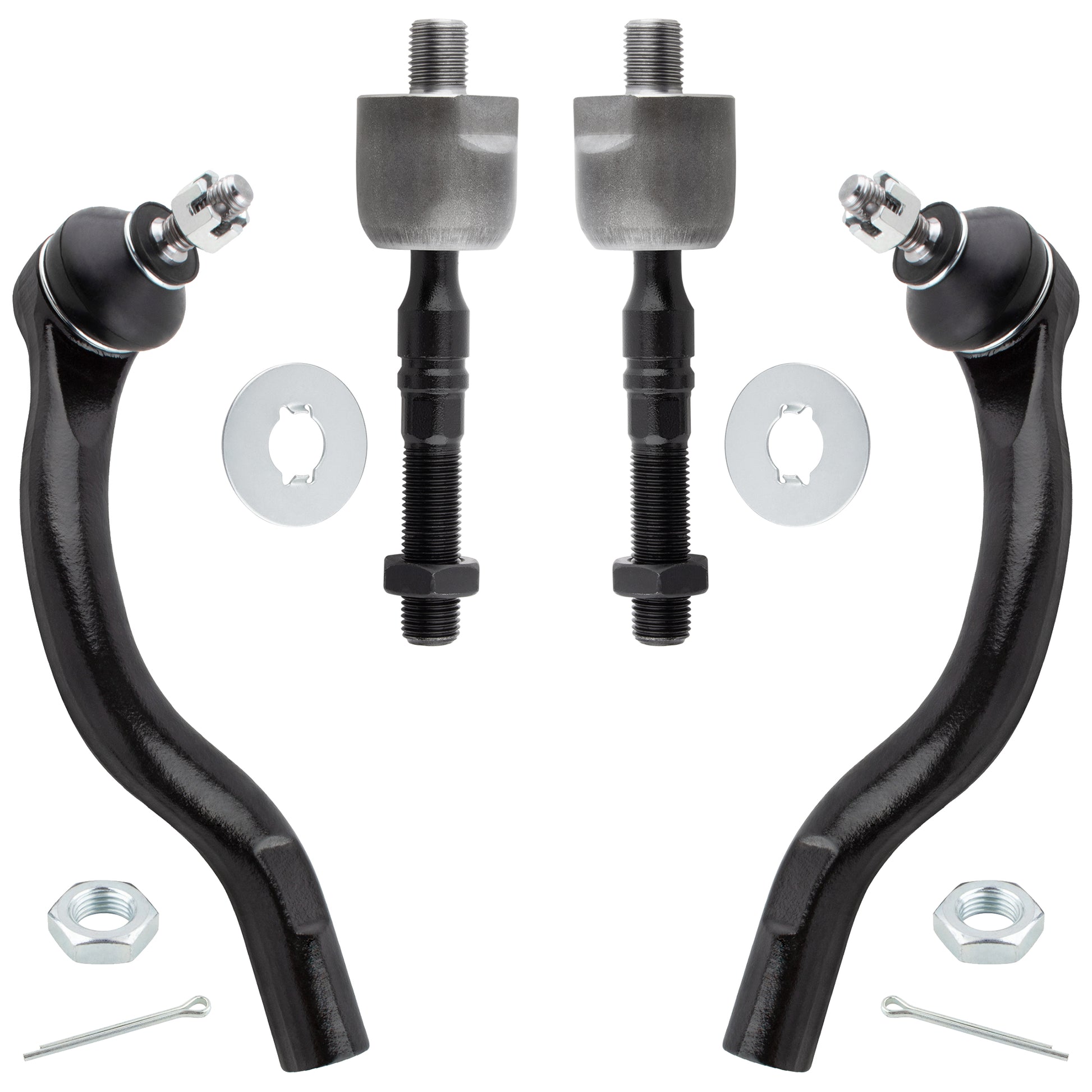 BOXI 4pc Front Inner Outer Tie Rod End Links Fit for Honda Accord 2003 2004 2005 2006