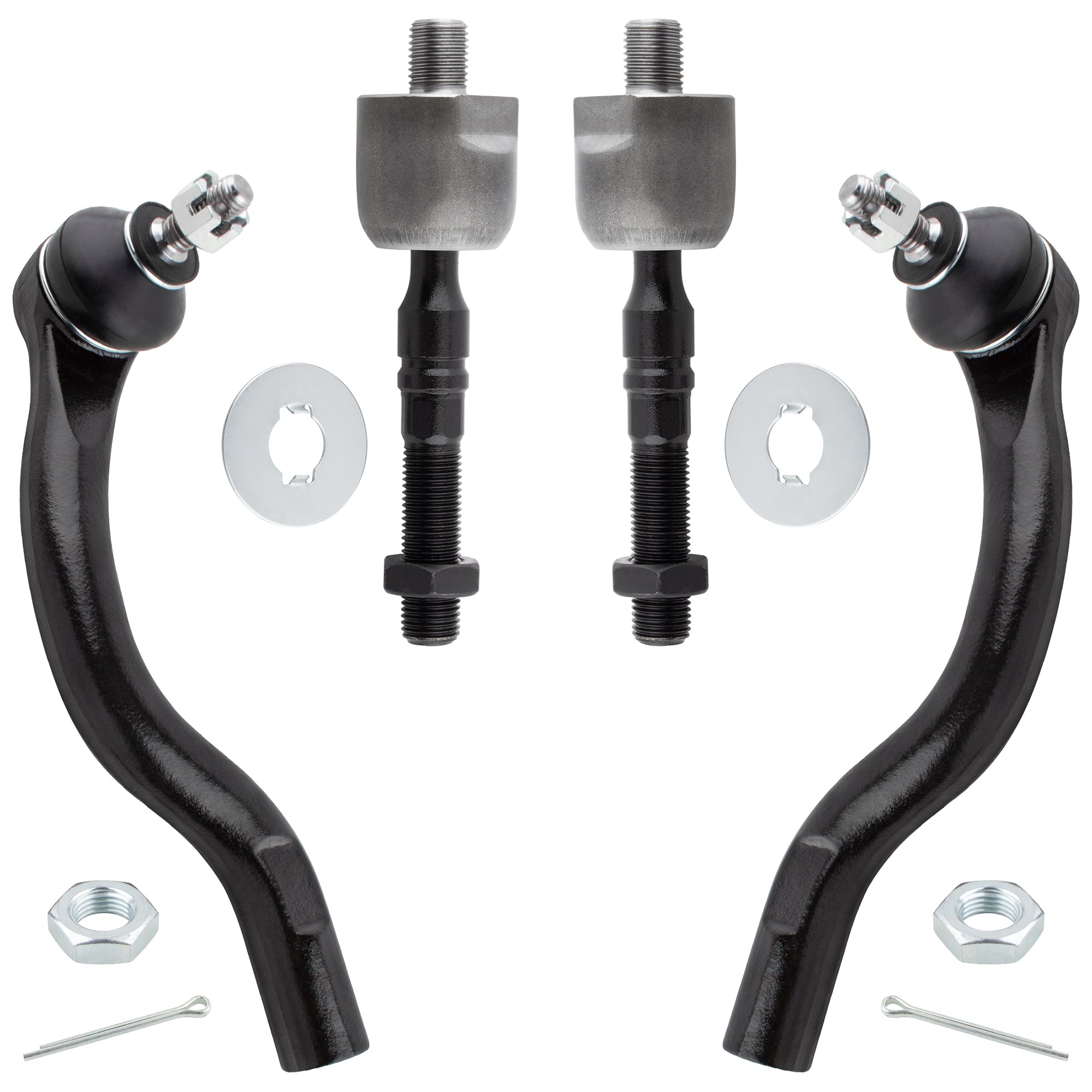 BOXI 4pc Front Inner Outer Tie Rod End Links Fit for Honda Accord 2003 2004 2005 2006