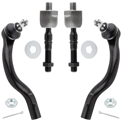 BOXI 4pc Front Inner Outer Tie Rod End Links Fit for Honda Accord 2003 2004 2005 2006