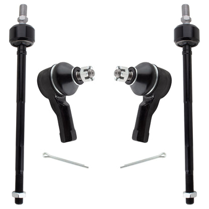 BOXI 4pc Front Outer & Inner Tie Rod Ends Fit for Honda Accord 1982-1983 1986-1989