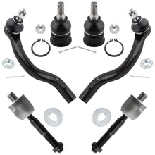 BOXI 6pc Front Tie Rod Ends Lower Ball Joints Fit for Honda Accord 2003-2007 Coupe Models W