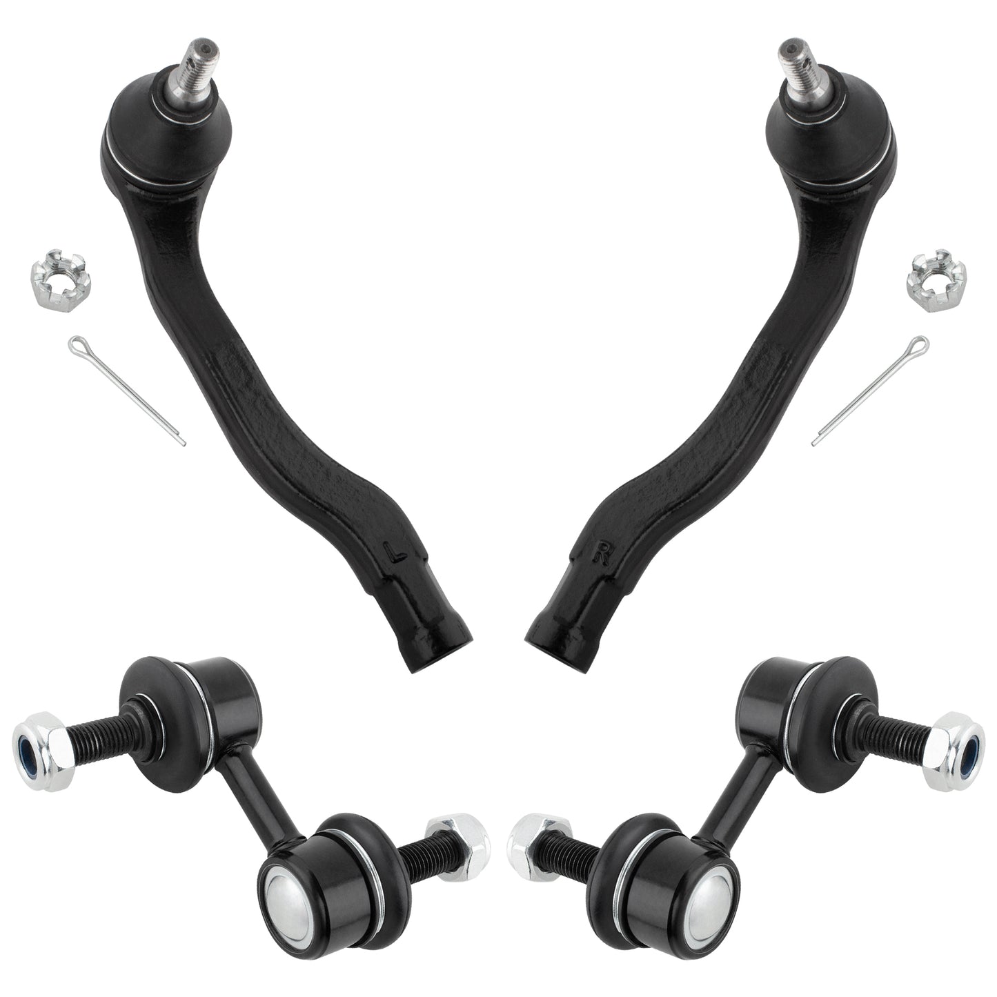 BOXI 4pc Front Sway Bar Links Outer Tie Rods Fit for Honda Civic SI 1999-2000