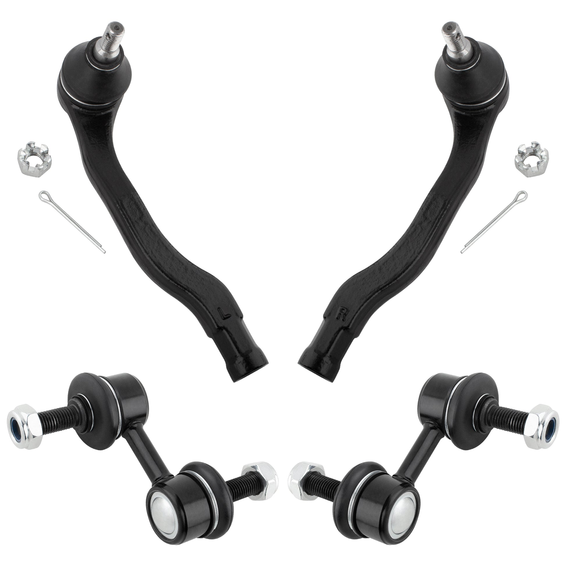 BOXI 4pc Front Sway Bar Links Outer Tie Rods Fit for Honda Civic SI 1999-2000
