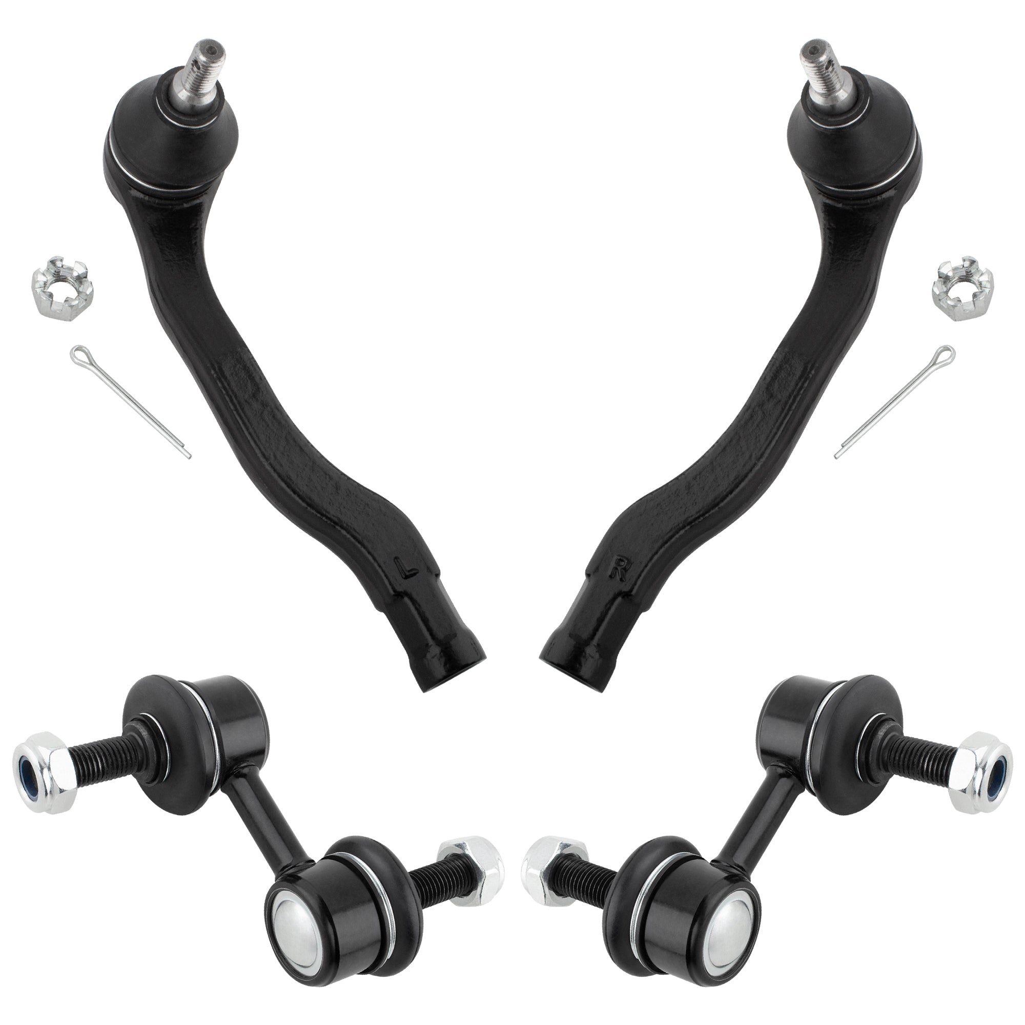 BOXI 4pc Front Sway Bar Links Outer Tie Rods Fit for Honda Civic SI 1999-2000