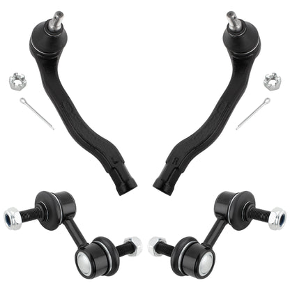 BOXI 4pc Front Sway Bar Links Outer Tie Rods Fit for Honda Civic SI 1999-2000