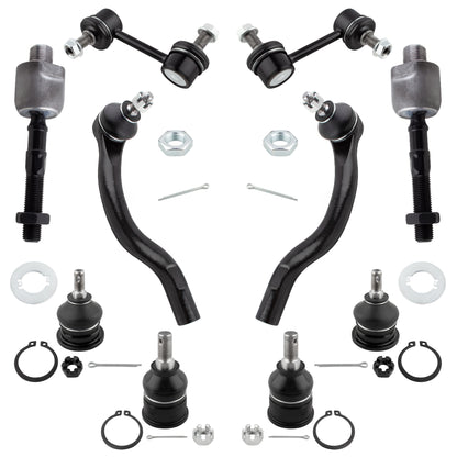 BOXI 10pc Front Tie Rods Sway Bars Ball Joints Fit for Acura TSX 2004-2008