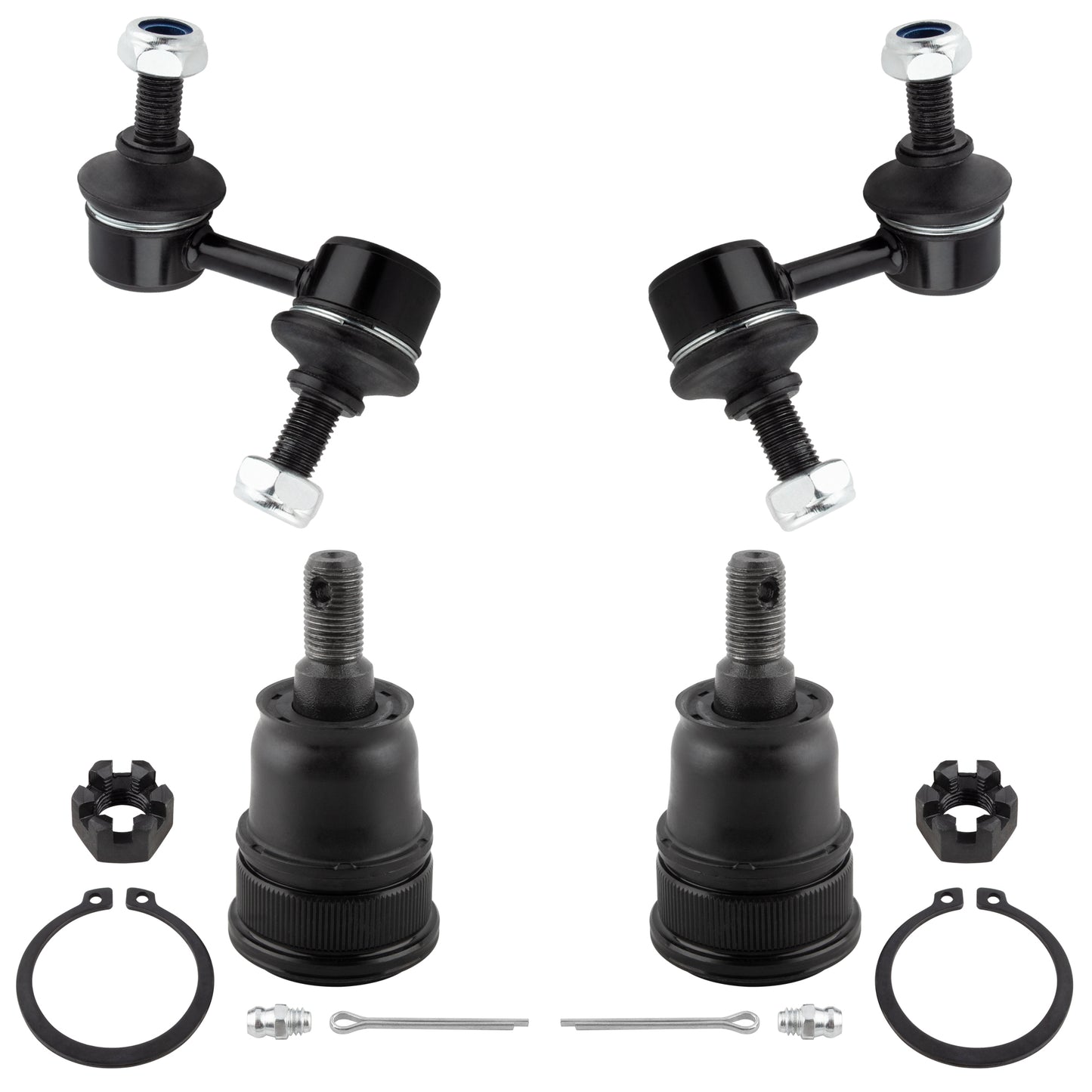BOXI 4pc Front Ball Joints Sway Bars Fit for Honda CR-V 2002 2003 2004 2005 2006