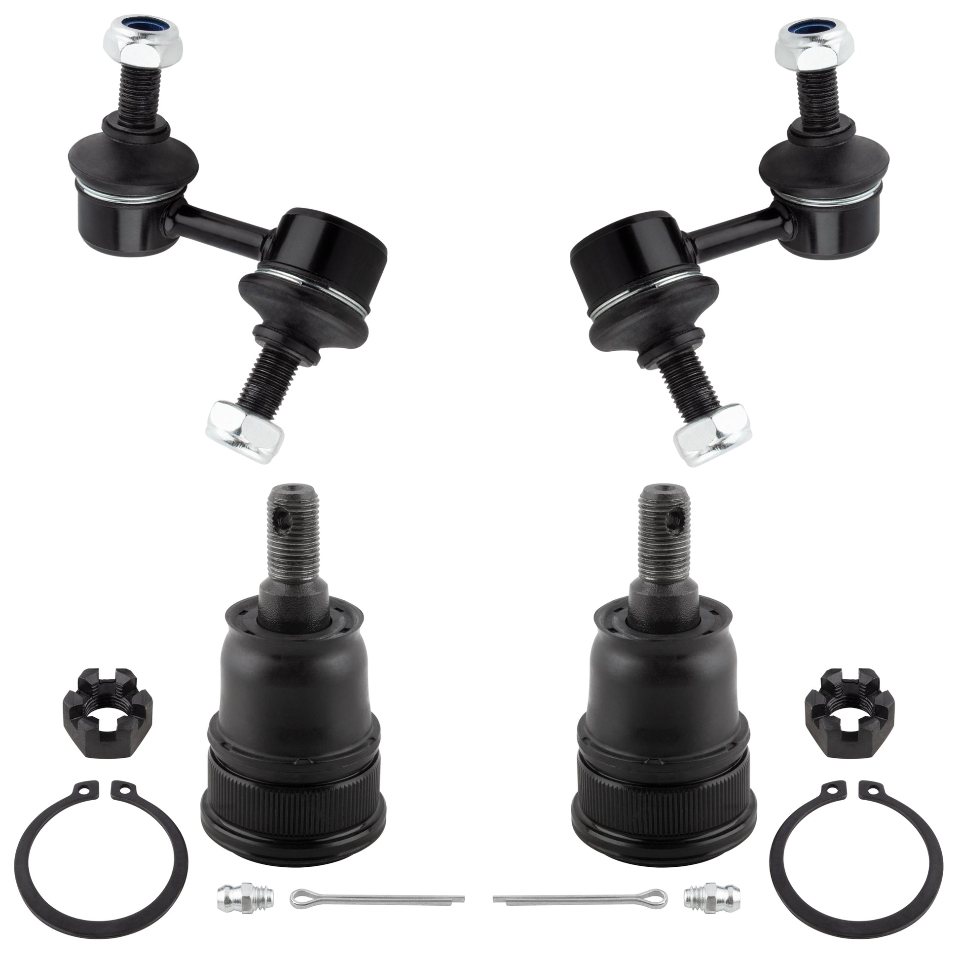 BOXI 4pc Front Ball Joints Sway Bars Fit for Honda CR-V 2002 2003 2004 2005 2006