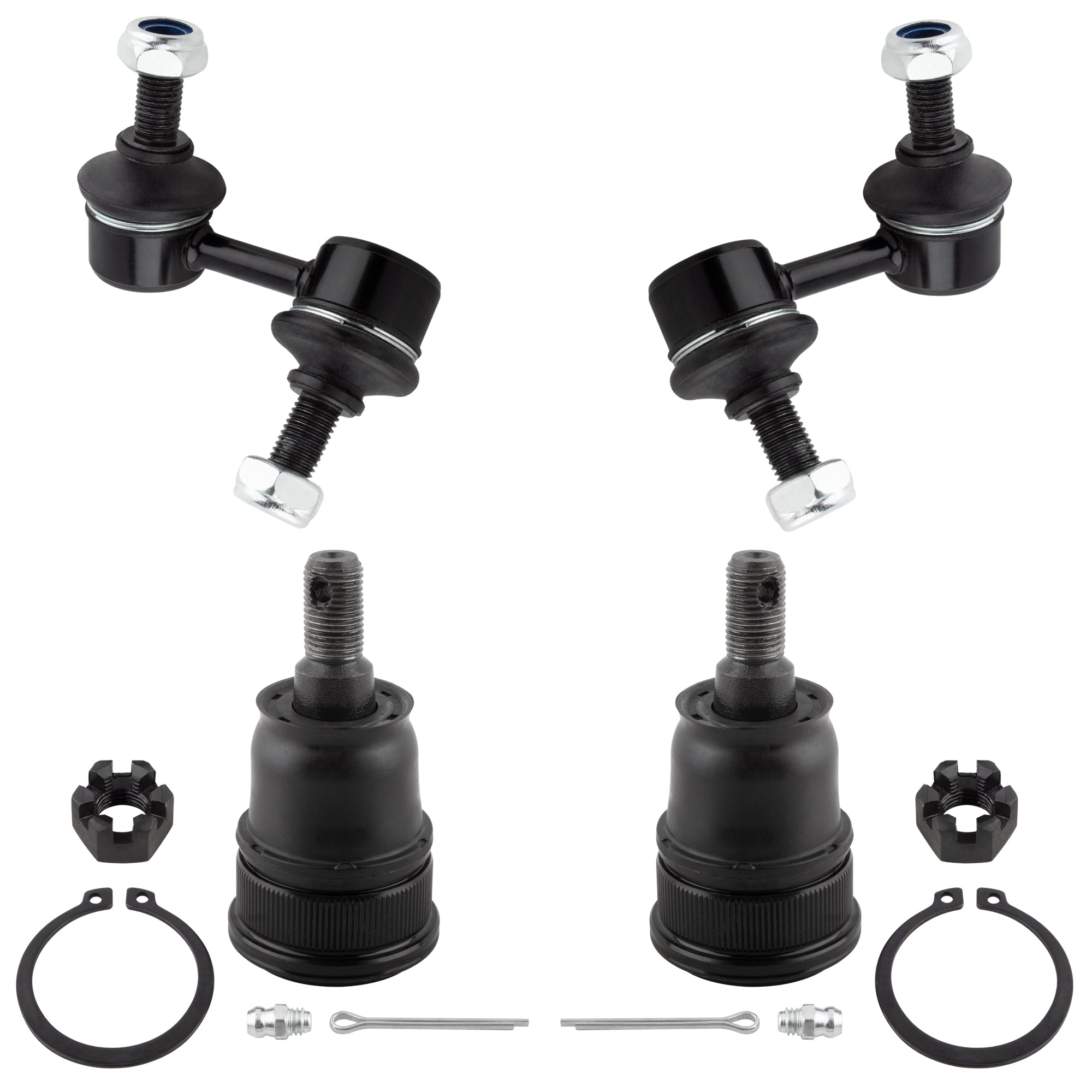 BOXI 4pc Front Ball Joints Sway Bars Fit for Honda CR-V 2002 2003 2004 2005 2006