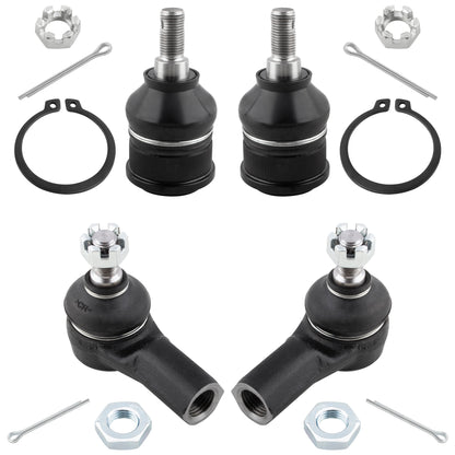 BOXI 4pc Front Ball Joints Tie Rods Fit for Acura EL 2001-2005