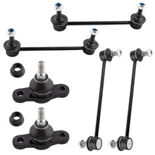 BOXI 6pcs Front & Rear Sway Bars Ball Joints Kit Fit for Hyundai Elantra 2011-2012 2.0L