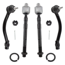 BOXI 4pcs Front Inner and Outer Tie Rod Ends Fit for Hyundai Elantra 2011-2016