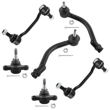 BOXI 6pcs Front Sway Bar Links + Lower Ball Joints + Outer Tierod Kit Fit for Hyundai Azera