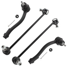 BOXI 4pcs Front Outer Tie Rod Ends Sway Bar Links Fit for Hyundai Accent 2006 2007 2008 2009 2010