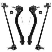 BOXI (Set of 4) Front Sway Bar End Links + Front Outer Tie Rod Ends Fit for Hyundai Sonata 2011