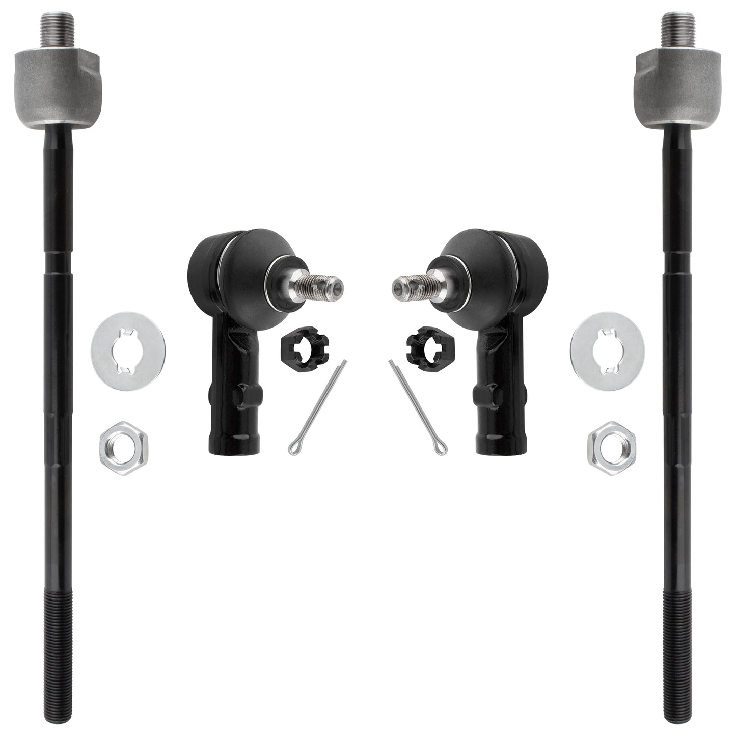 BOXI Steering Tie Rod Ends Front Outer and Inner Tie Rod End FITS for Hyundai Elantra 1996-2000