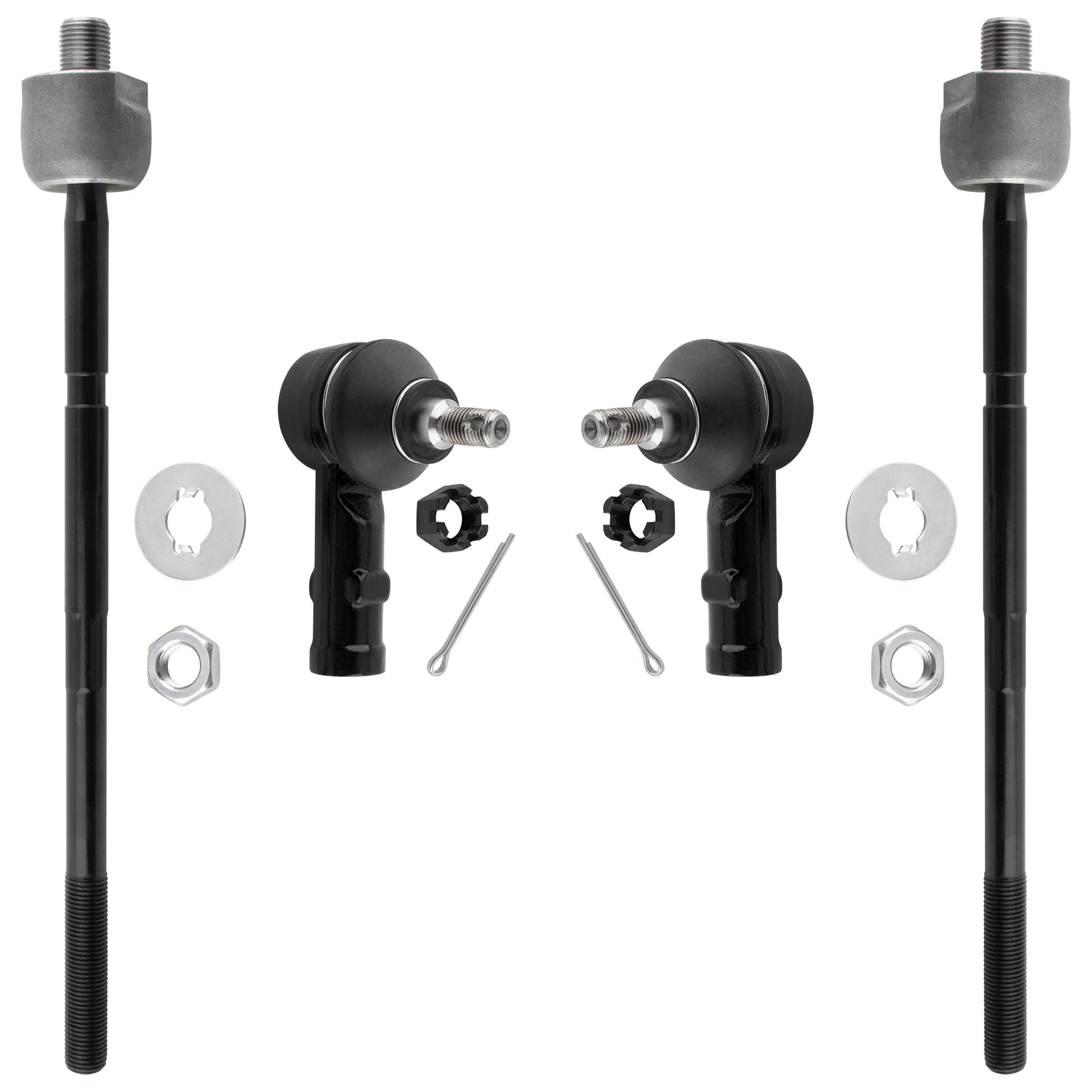 BOXI Steering Tie Rod Ends Front Outer and Inner Tie Rod End FITS for Hyundai Elantra 1996-2000