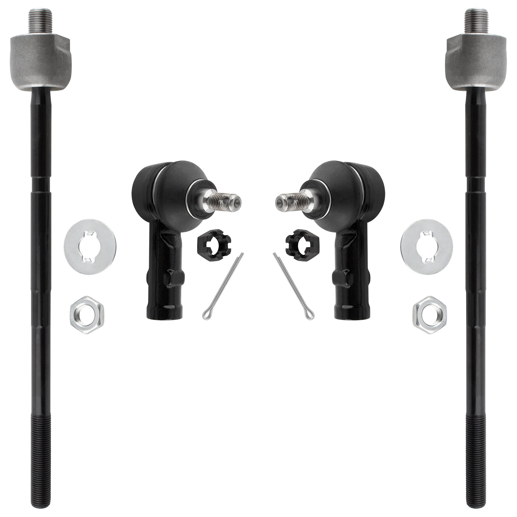 BOXI Steering Tie Rod Ends Front Outer and Inner Tie Rod End FITS for Hyundai Elantra 1996-2000