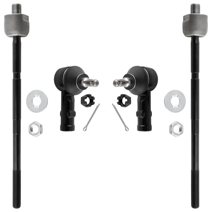 BOXI Steering Tie Rod Ends Front Outer and Inner Tie Rod End FITS for Hyundai Elantra 1996-2000