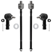 BOXI 4pcs Front Inner and Outer Tie Rod End Kit Fit for Hyundai Accent 1995 1996 1997 1998 1999