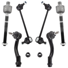 BOXI (Set of 6) Rear Sway Bar End Links + Front Inner & Outer Tie Rod Ends Fit for Hyundai Sonata