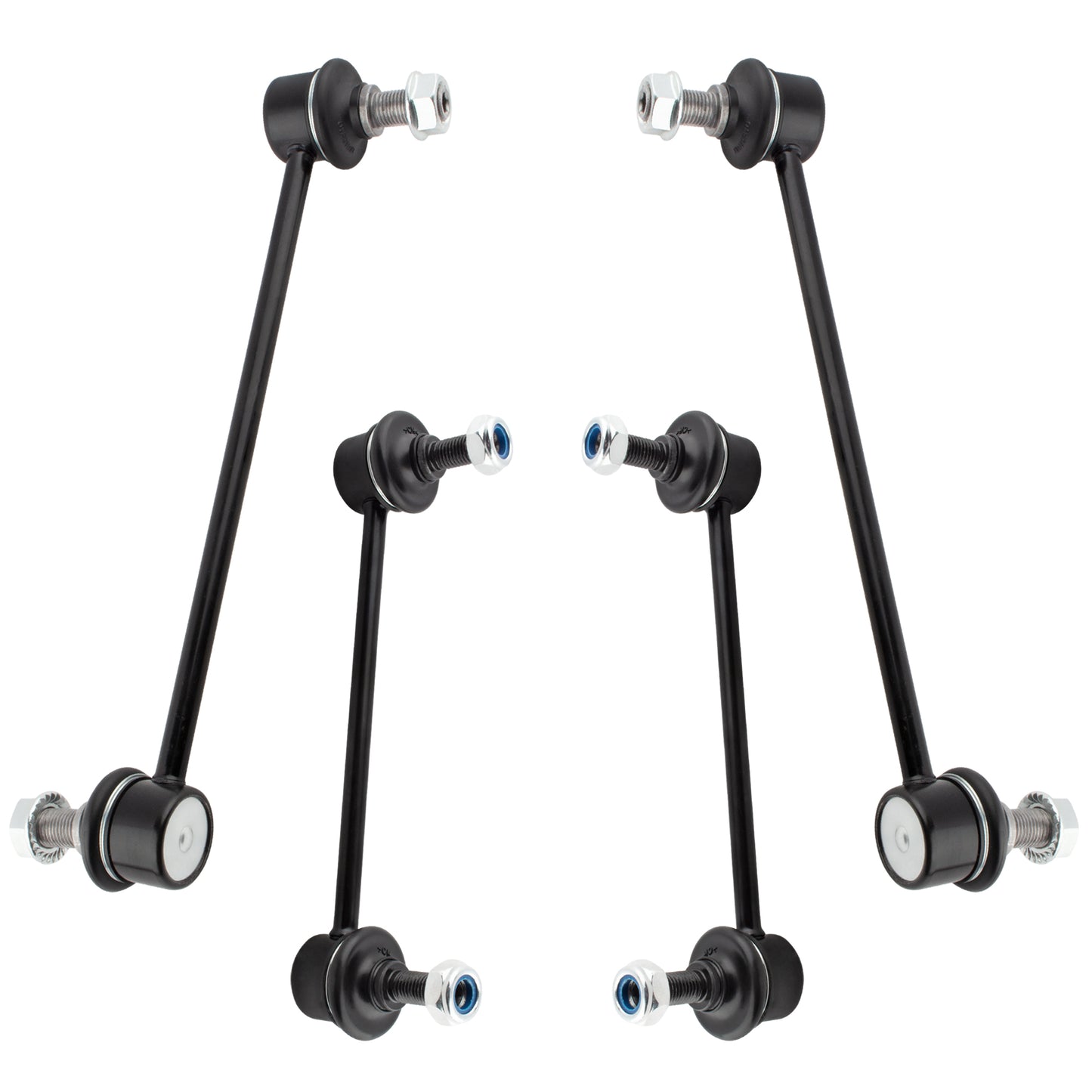 BOXI 4pcs Front and Rear Sway Bar Links Fit for Hyundai Elantra 2007 2008 2009 2010