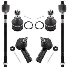 BOXI 6pc Front Suspension Tie Rod & Ball Joint Set Fits for Hyundai Accent 2000 2001 2002 2003 2004