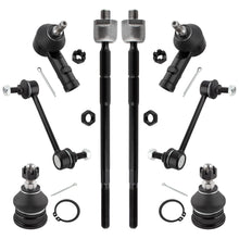 BOXI 8pc Front Ball Joints Tie Rods Rear Sway Bars Kit Fits for Hyundai Elantra 2001-2006