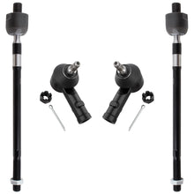 BOXI (Set of 4) ES3377 EV436 Front Inner & Outer Tie Rods Fit for Hyundai Accent 2000 2001 2002