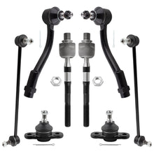 BOXI (Pack of 8) Front Suspension Tie Rods Sway Bars Ball Joints Fit for Hyundai Accent 2006-2011