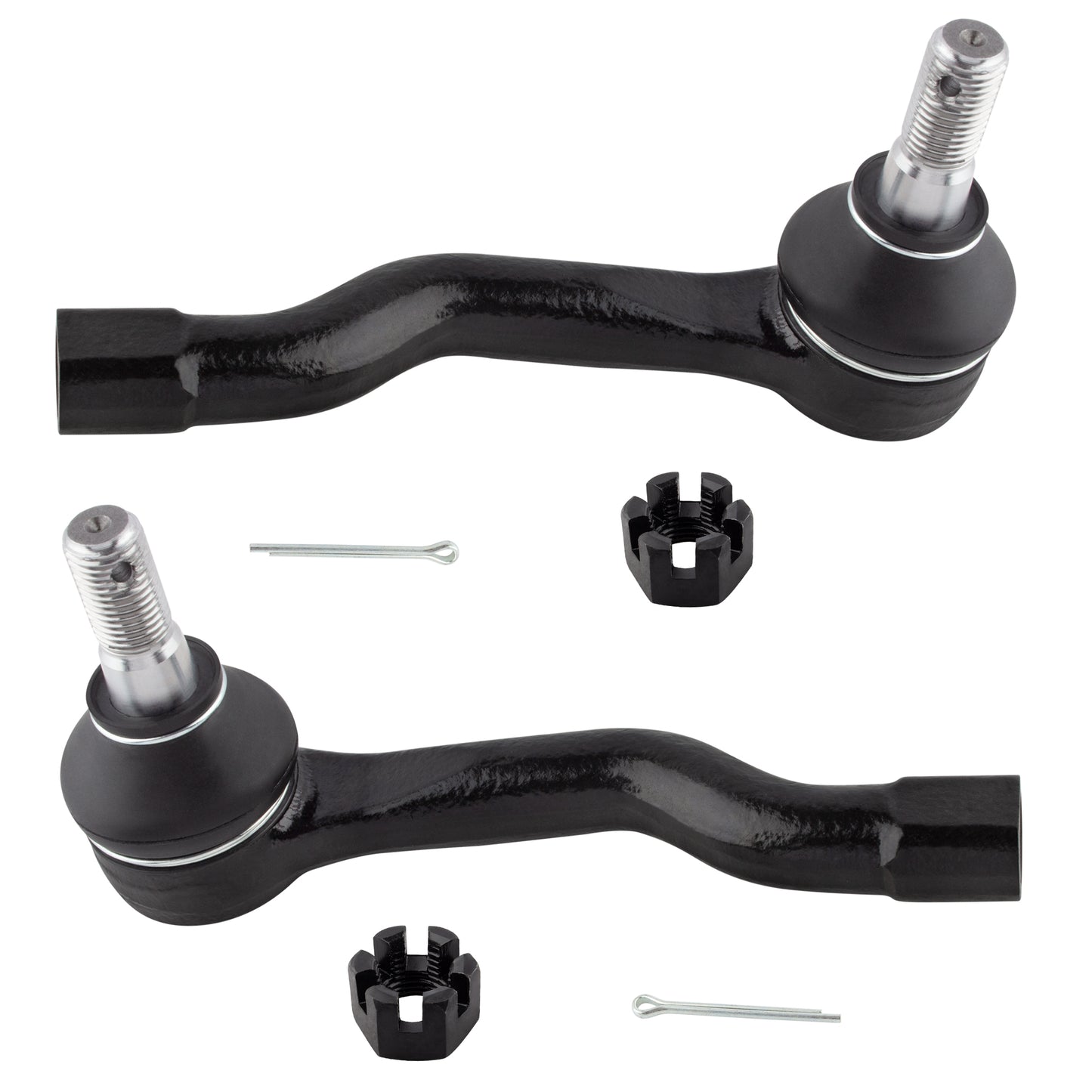 BOXI 2pcs Front Outer Tie Rod End Links Fit for Infiniti FX35 2003-2008