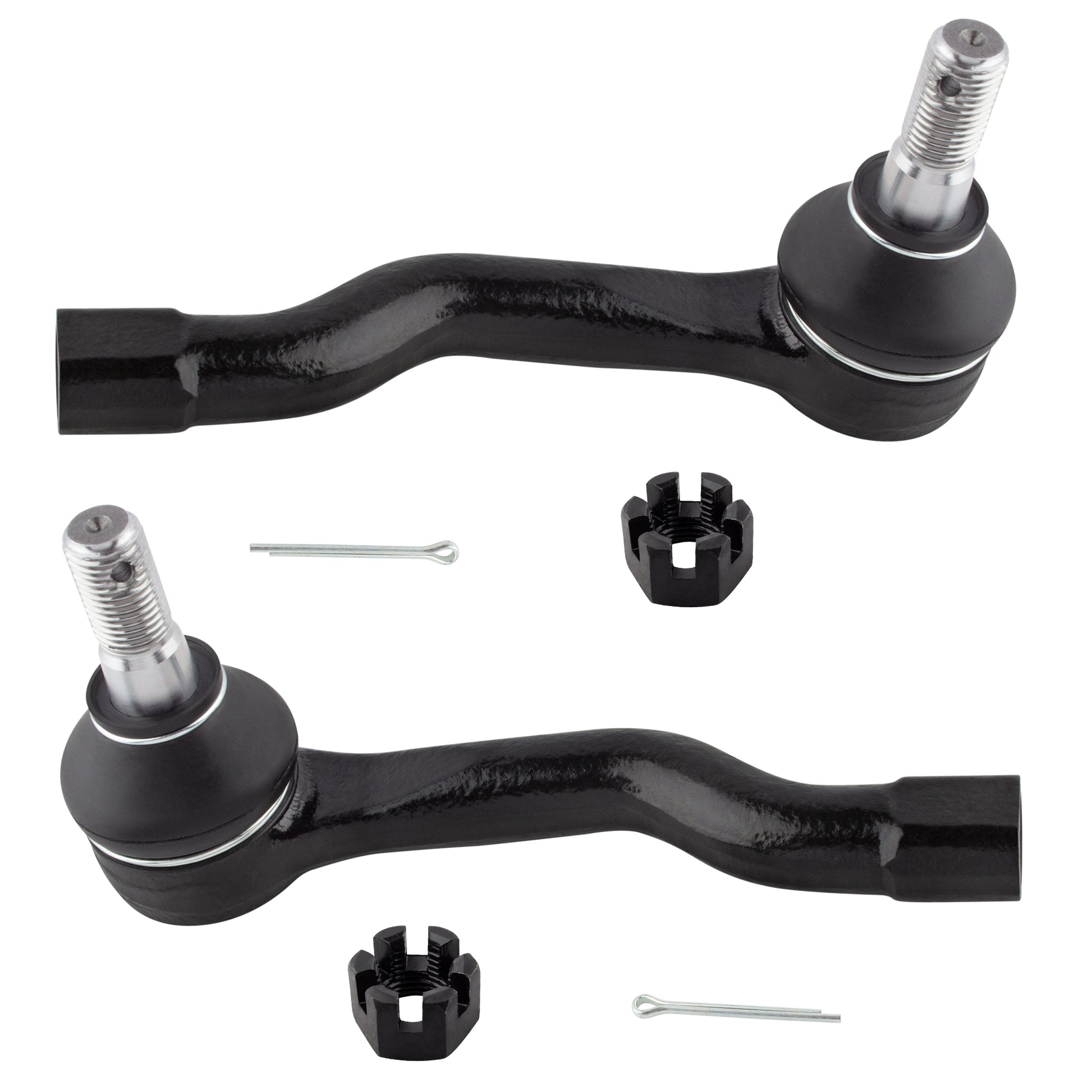 BOXI 2pcs Front Outer Tie Rod End Links Fit for Infiniti FX35 2003-2008