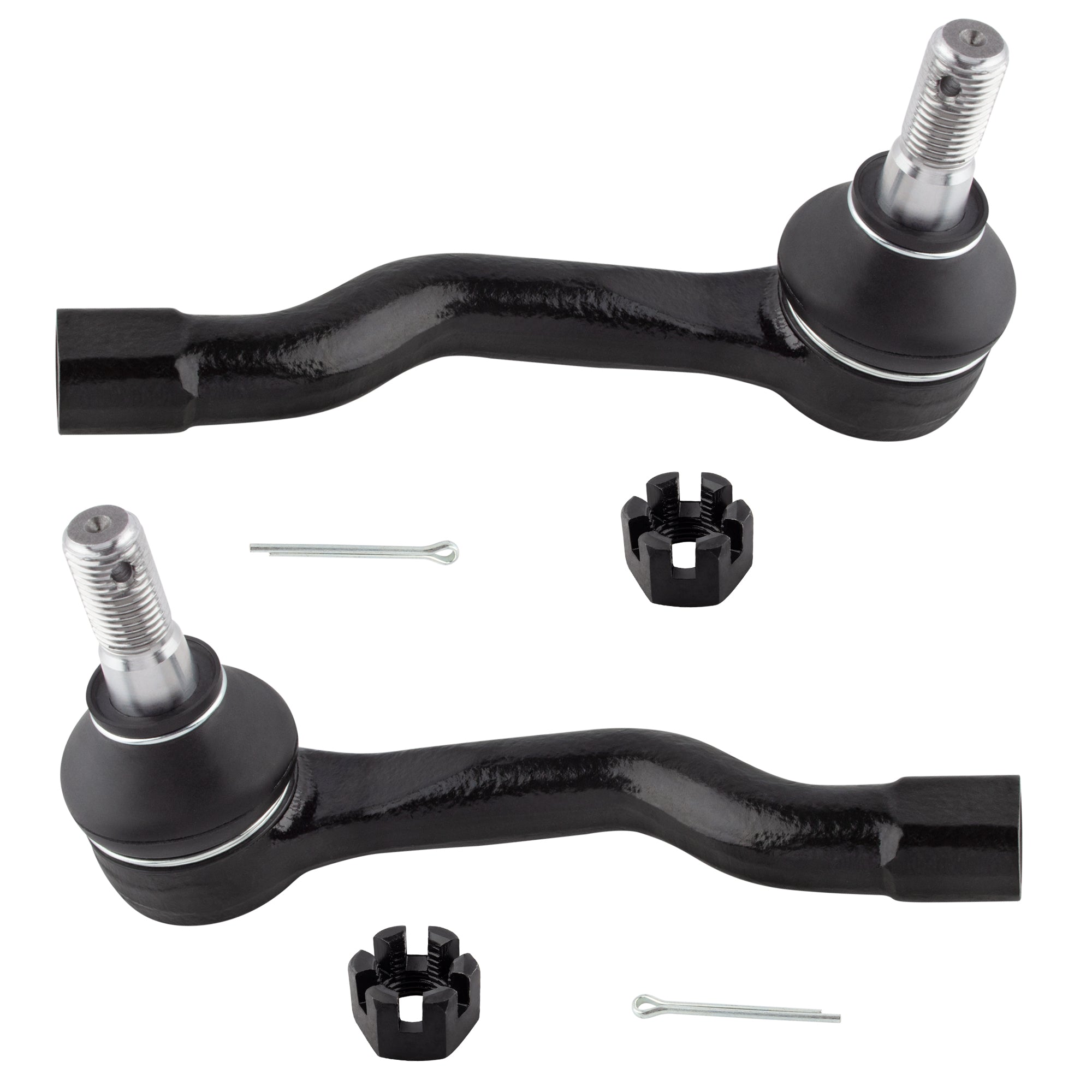 BOXI 2pcs Front Outer Tie Rod End Links Fit for Infiniti FX35 2003-2008