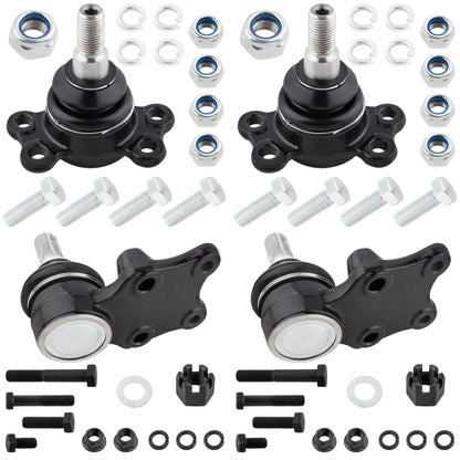 BOXI (Set of 4) 2x Front Upper Ball Joints + 2x Front Lower Ball Joints Kit Fit for Isuzu Pickup