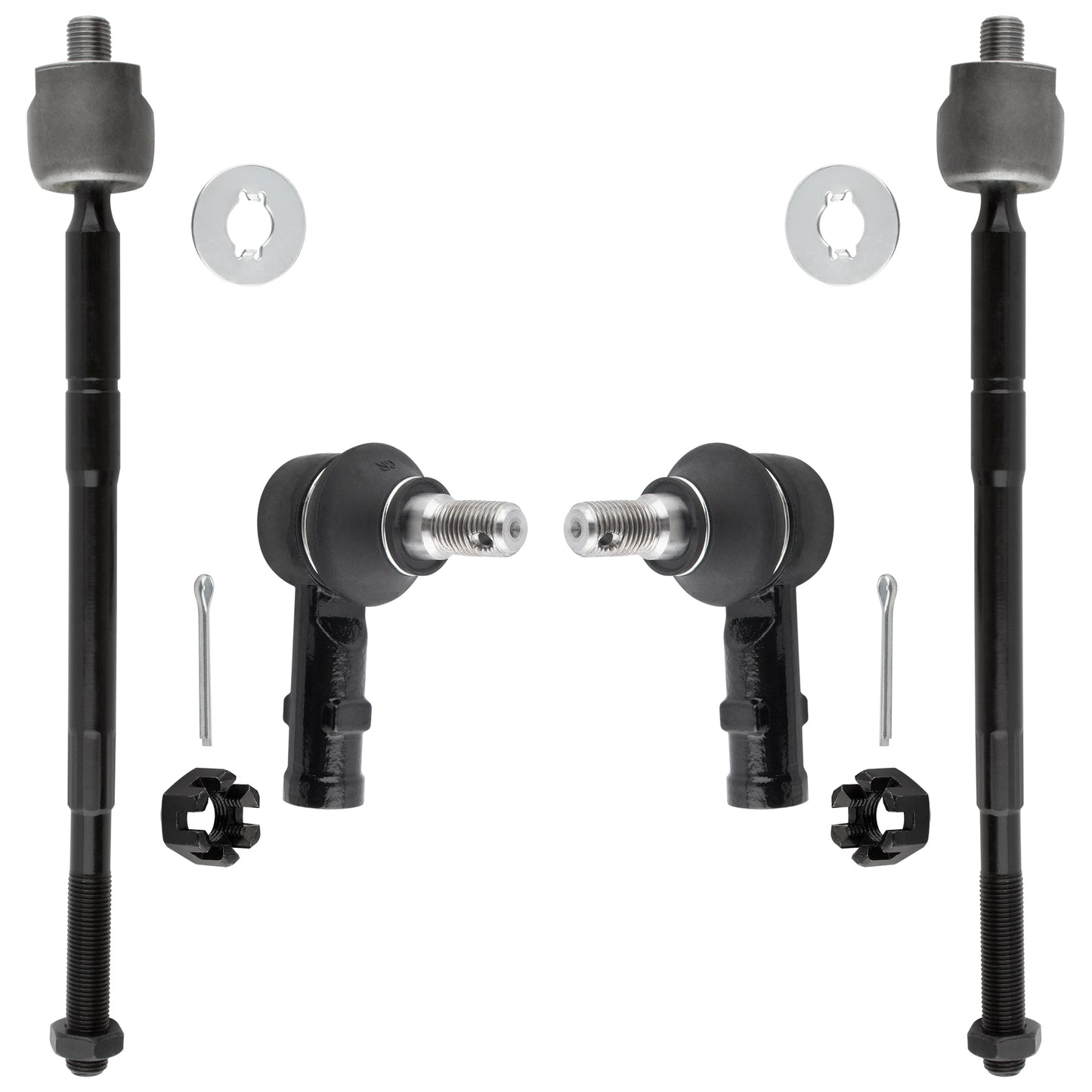 BOXI (Set of 4) Front Inner Outer Tie Rod Ends Kit Fits for Honda Passport 1998-2002